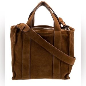 Sezane brown suede bag